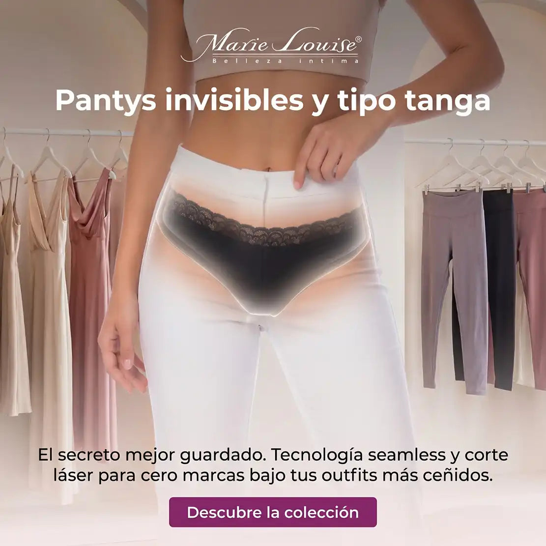 Pantys invisibles y tipo tanga